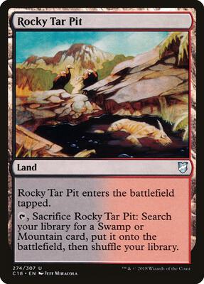 Rocky Tar Pit card from Commander 2018