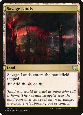 Savage Lands card from Commander 2018
