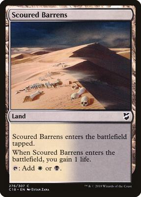 Scoured Barrens card from Commander 2018