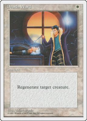 Death Ward card from Fourth Edition