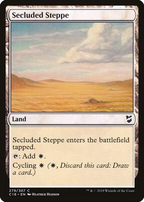 Secluded Steppe card from Commander 2018
