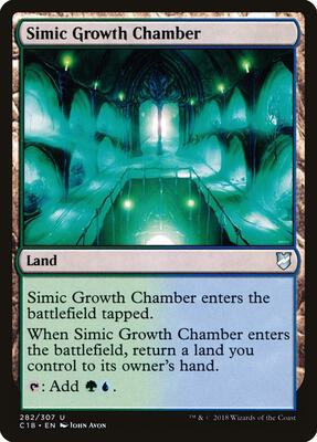 Simic Growth Chamber card from Commander 2018