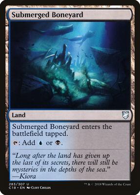 Submerged Boneyard card from Commander 2018