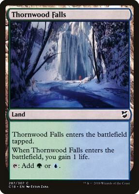 Thornwood Falls card from Commander 2018