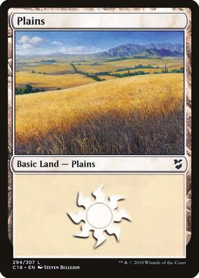 Plains (294) card from Commander 2018