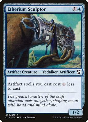 Etherium Sculptor card from Commander 2018