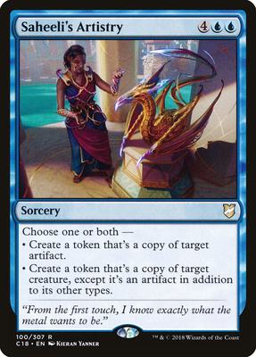 Saheeli's Artistry card from Commander 2018
