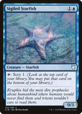 Sigiled Starfish card from Commander 2018