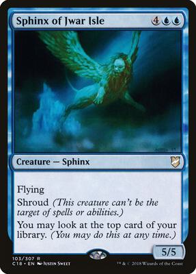 Sphinx of Jwar Isle card from Commander 2018