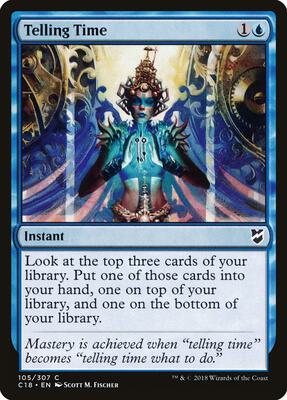 Telling Time card from Commander 2018