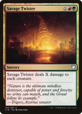 Savage Twister card from Commander 2018
