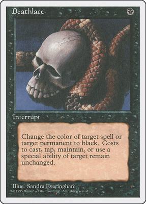 Deathlace card from Fourth Edition