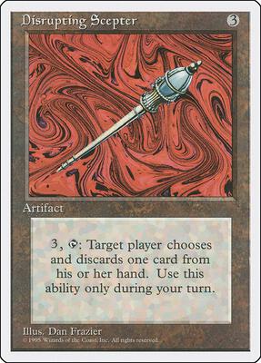 Disrupting Scepter card from Fourth Edition