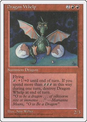 Dragon Whelp card from Fourth Edition