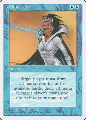 Drain Power card from Fourth Edition