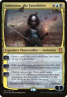 Aminatou, the Fateshifter (Commander 2018) card from Oversize Cards