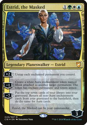 Estrid, the Masked (Commander 2018) card from Oversize Cards