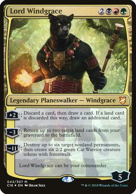 Lord Windgrace (Commander 2018) card from Oversize Cards