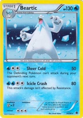 Beartic - 30/98 (Cracked Ice Holo) card from Blister Exclusives