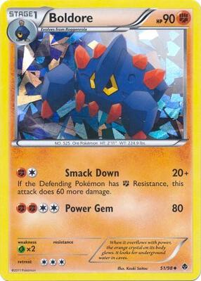 Boldore - 51/98 (Cracked Ice Holo) card from Blister Exclusives