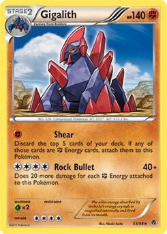 Gigalith - 53/98 (Cracked Ice Holo) card from Blister Exclusives