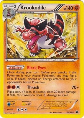 Krookodile - 62/98 (BW Emerging Powers) card from Deck Exclusives