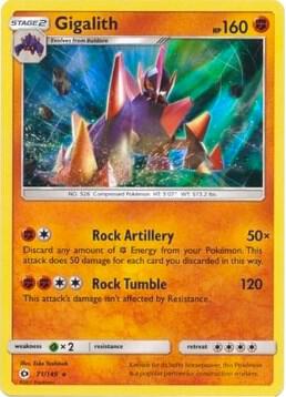 Gigalith - 71/149 (Cosmos Holo) card from Blister Exclusives