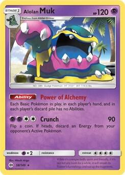 Alolan Muk - 58/149 (Cosmos Holo) card from Blister Exclusives