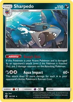 Sharpedo - 82/149 (Cosmos Holo) card from Blister Exclusives