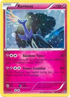 Xerneas - 107/162 (Cosmos Holo) card from Blister Exclusives