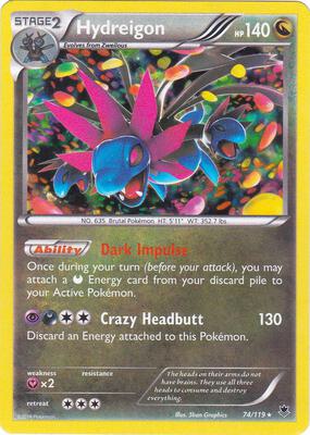 Hydreigon - 074/119 (Cosmos Holo) card from Blister Exclusives