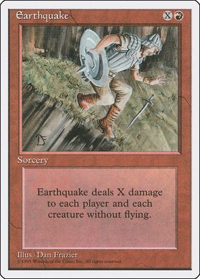 Earthquake card from Fourth Edition