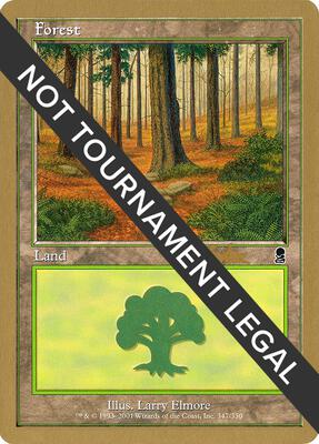 Forest (347) - 2002 Brian Kibler (ODY) card from World Championship Decks