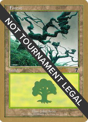 Forest (331) - 2002 Brian Kibler (7ED) card from World Championship Decks