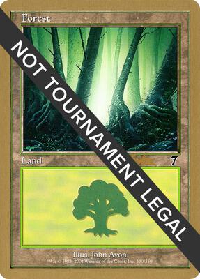 Forest (330) - 2002 Brian Kibler (7ED) card from World Championship Decks