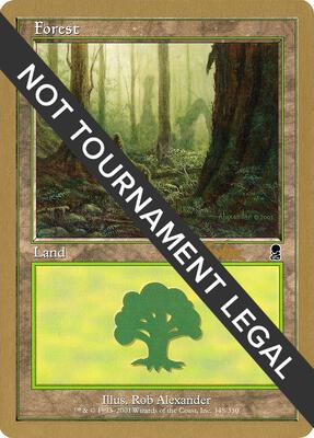 Forest (348) - 2002 Brian Kibler (ODY) card from World Championship Decks