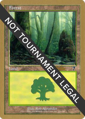 Forest (329) - 2002 Brian Kibler (7ED) card from World Championship Decks