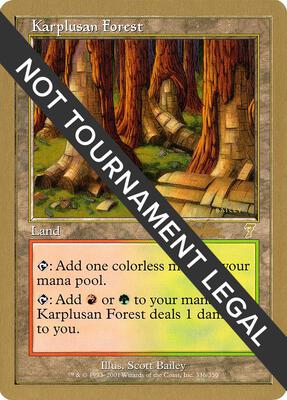 Karplusan Forest - 2002 Brian Kibler (7ED) card from World Championship Decks