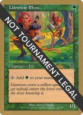 Llanowar Elves - 2002 Brian Kibler (7ED) card from World Championship Decks
