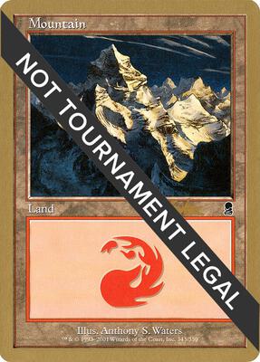 Mountain (343) - 2002 Brian Kibler (ODY) card from World Championship Decks
