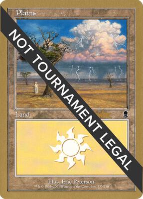 Plains (333) - 2002 Brian Kibler (ODY) card from World Championship Decks