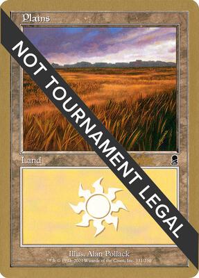 Plains (331) - 2002 Brian Kibler (ODY) card from World Championship Decks