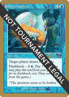 Deep Analysis - 2002 Carlos Romao (TOR) card from World Championship Decks