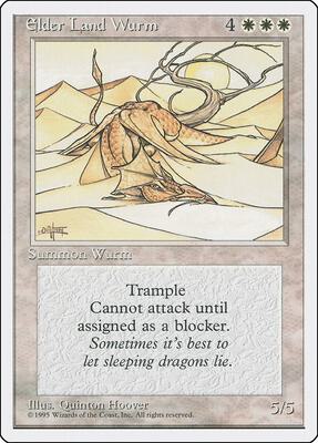 Elder Land Wurm card from Fourth Edition