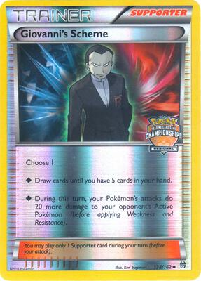 Giovanni's Scheme - 138/162 (Regional Championships) card from League & Championship Cards