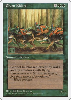 Elven Riders card from Fourth Edition