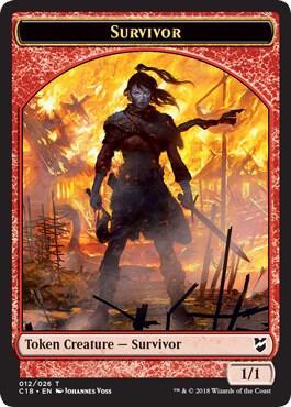 Survivor // Myr (023) Double-Sided Token card from Commander 2018