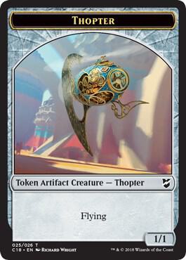 Thopter (025) // Servo Double-Sided Token card from Commander 2018