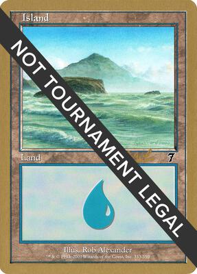 Island (333) - 2002 Carlos Romao (7ED) card from World Championship Decks