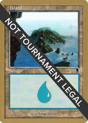 Island (335) - 2002 Carlos Romao (ODY) card from World Championship Decks